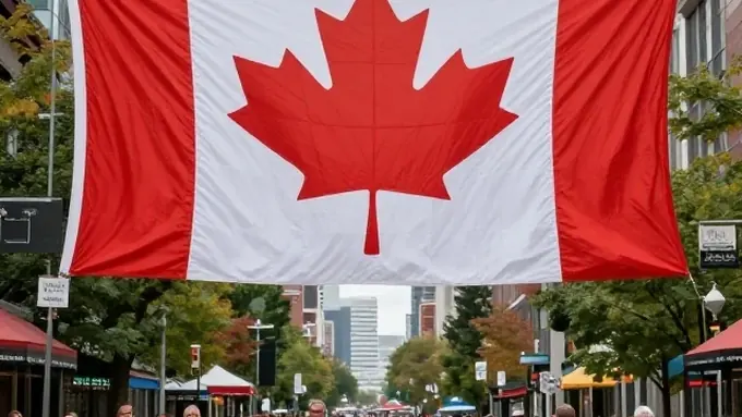 Canada citizenship and Canadian flag
